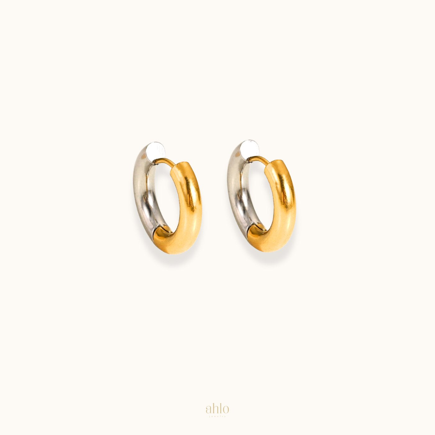 Dual-Tone-Circle-Hoop-Earrings-brincos