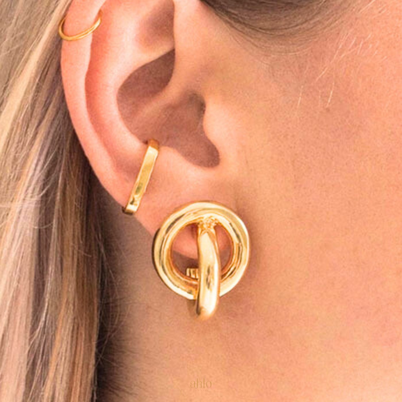 Elysian Circle Earrings ouro