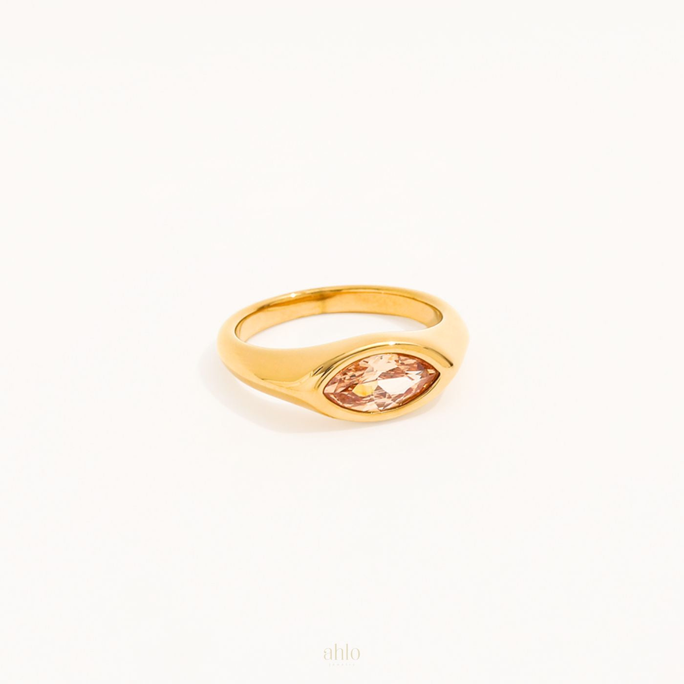 Golden Champagne Ring