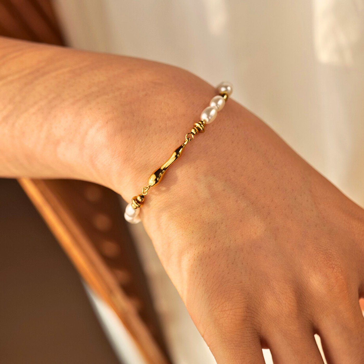 Pearl & Gold Dream Bracelet