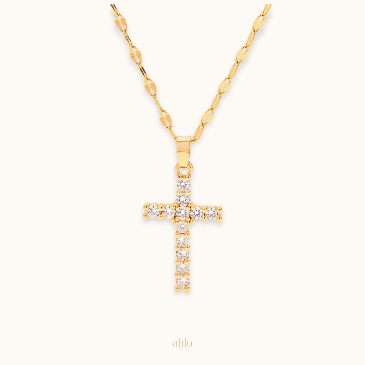 Shimmering-Cross-Necklace-cruz