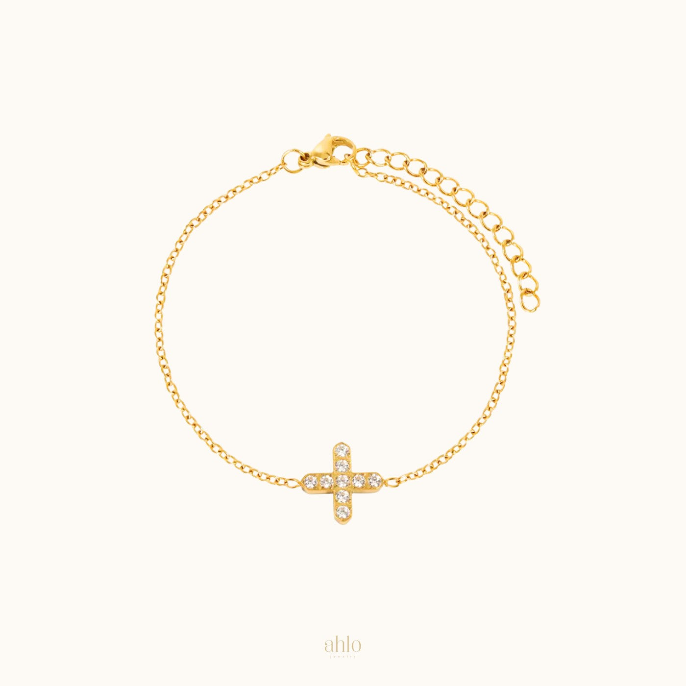 Sparkling Cross Bracelet