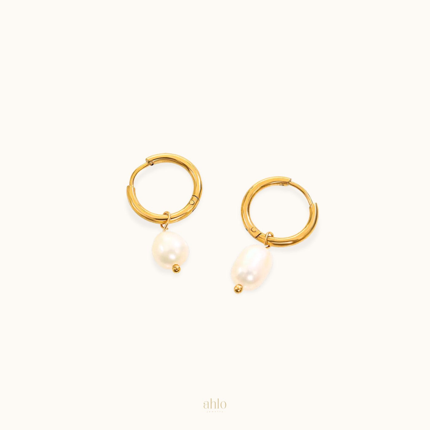 Dainty Freshwater Pearl Hoops