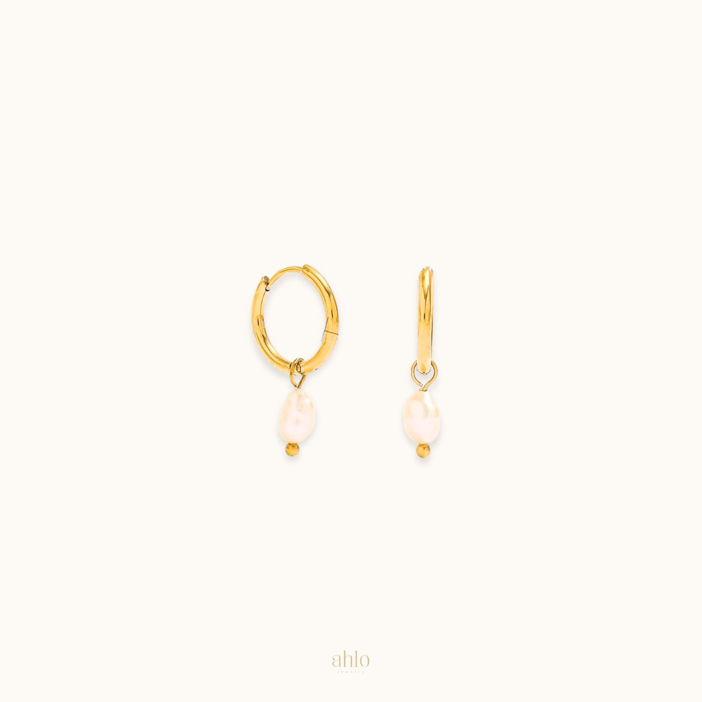 Dainty Freshwater Pearl Hoops