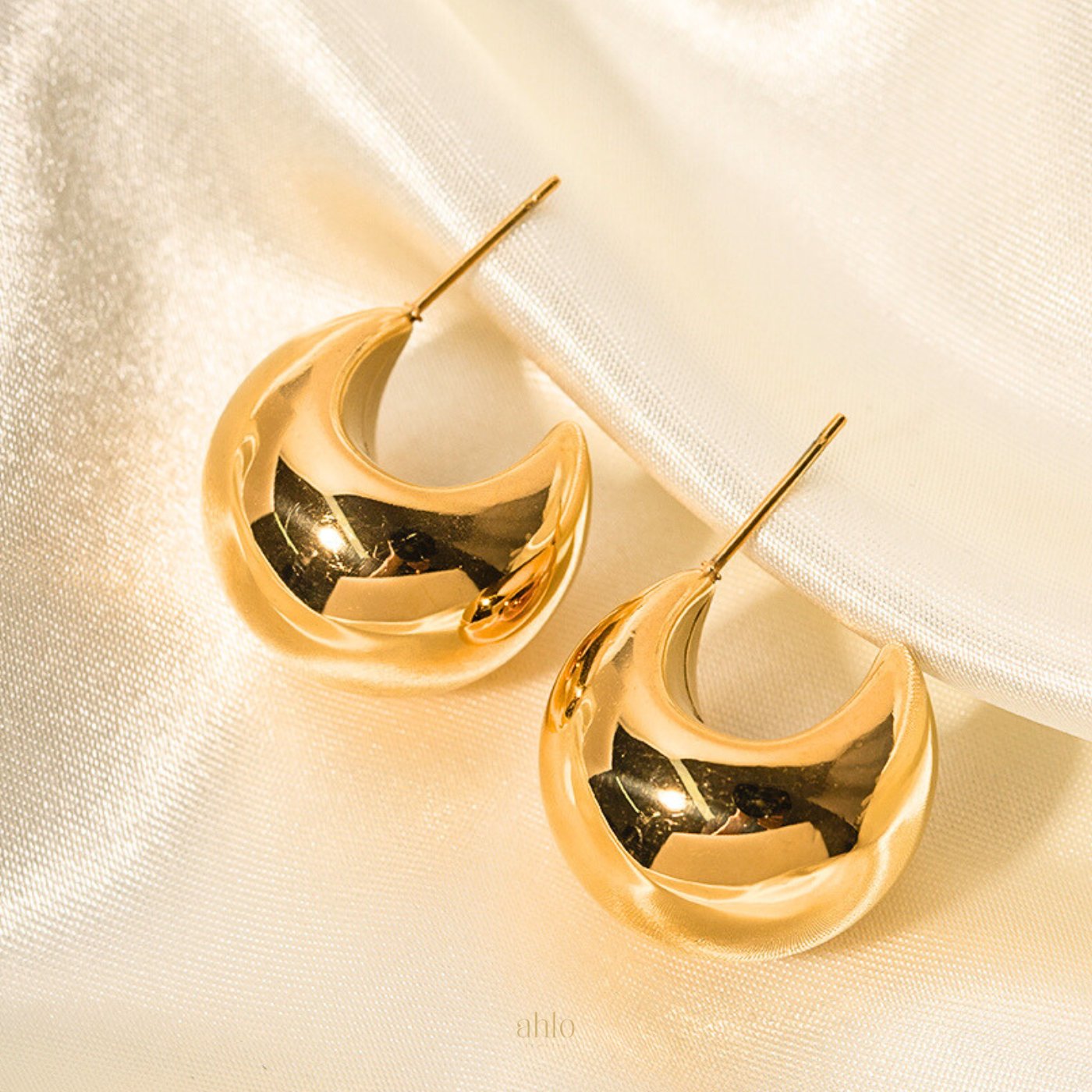 Bold Curve Hoop Earrings