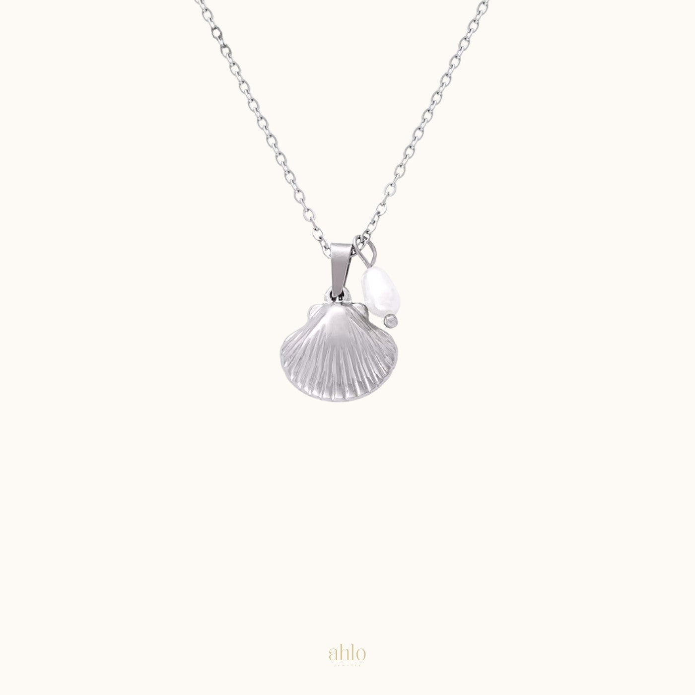 Shell & Pearl Pendant Necklace